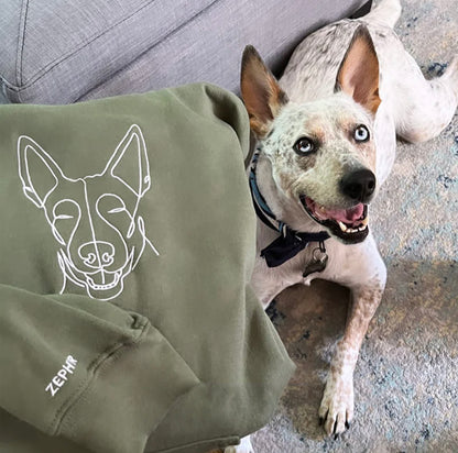 Pet Hand Painted Embroidered Hoodie