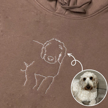 Pet Hand Painted Embroidered Hoodie