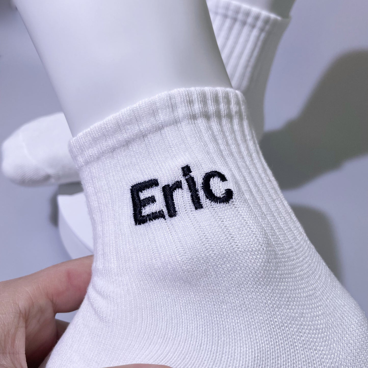 Name and date sock customization