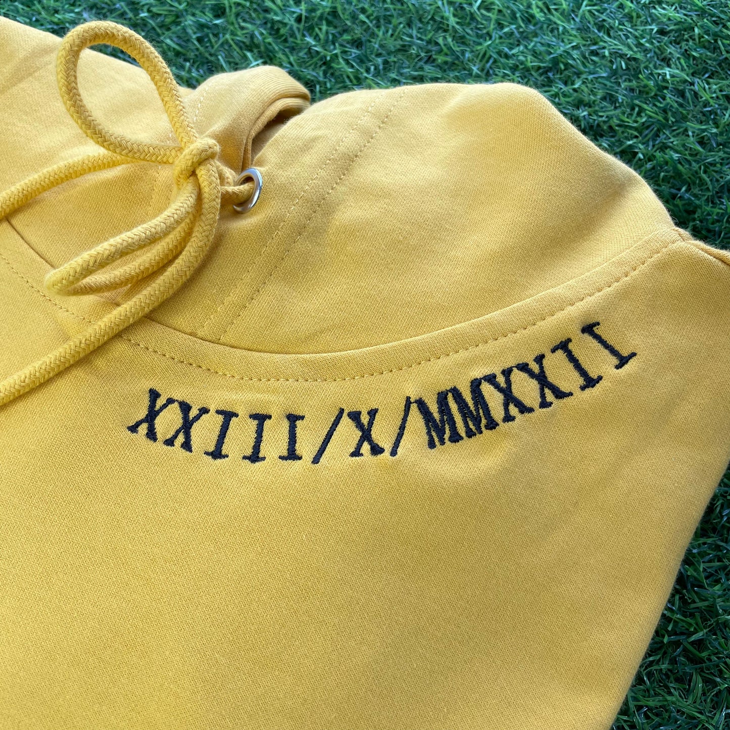 Custom Embroidered Hoodies with Roman Numberals